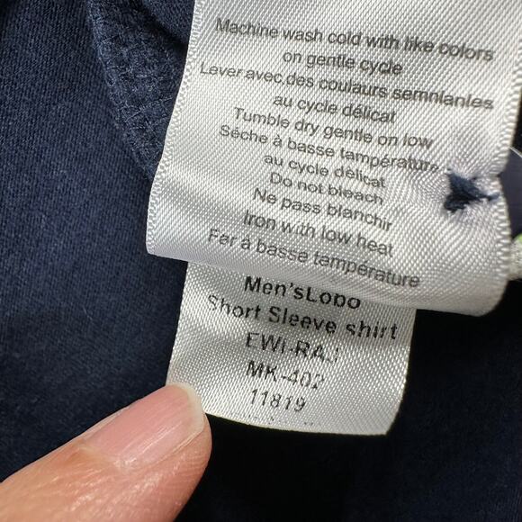 Mountain Khakis Shirt Mens XXL Blue Lobo Classic Fit Short Sleeve Collared Wolf - Picture 6 of 8